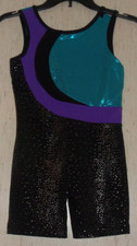 EXCELLENT GIRLS DANSKIN NOW SPARKLY GYMNASTICS / YOGA / DANCE LEOTARD SIZE 10/12