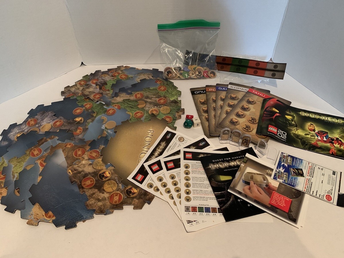 VTG Bionicle Quest for Makuta Adventure Game 2001 Almost Complete