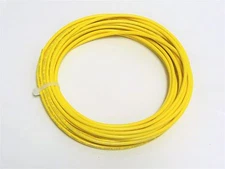 18 GAUGE PRIMARY WIRE YELLOW 25 FT AWG STRANDED COPPER POWER GROUND MTW