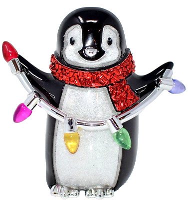 New PENGUIN Christmas Lights Wallflower Nightlight Bath & Body Works Plug In