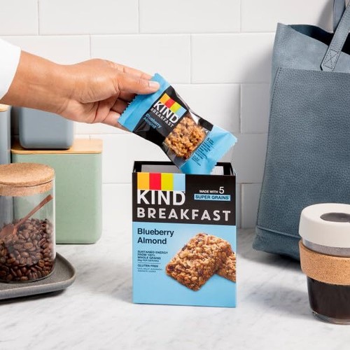 KIND Breakfast Healthy Snack Bar Blueberry Almond Gluten Free Breakfast Bars - Picture 6 of 6