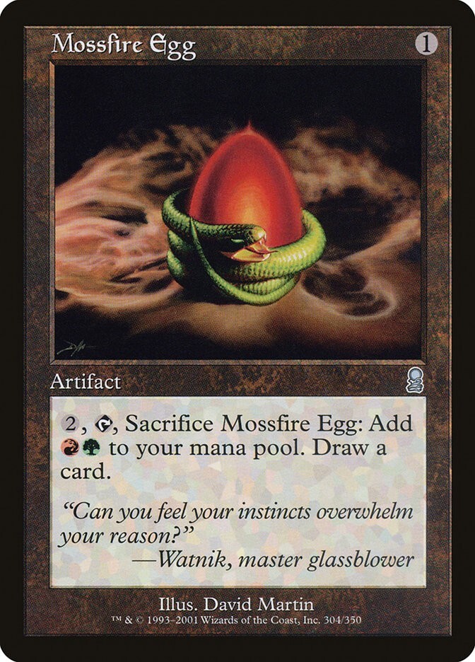 egg cards mtg Mossfire Egg (304)| Magic: The Gathering Card Non-Foil / Near Mint
