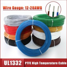 UL1332 PTFE High Temperature Cable Flexible Tinned Copper Wire Stranded 12-28AWG