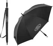 FD Black Umbrella Fully Automatic Umbrella 120cm 8 Parent Fold Import