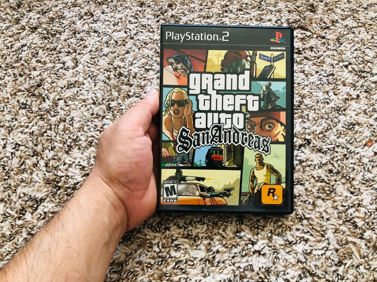 Gta San Andreas Ps2 Grand Theft Auto Mappa Sony Playstation 2 Pal