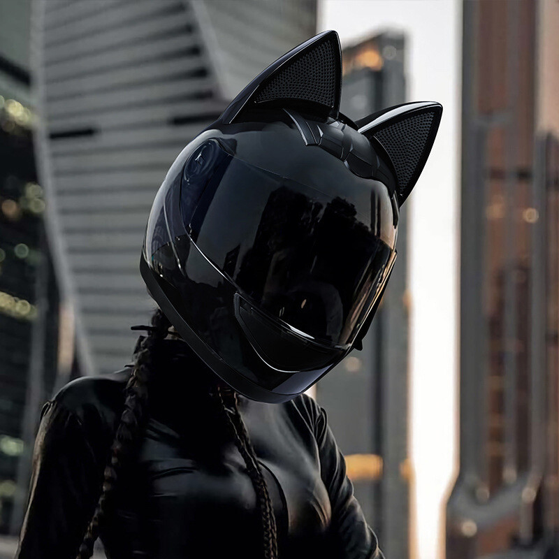 cat ear attachment for motorcycle helmet Flair MagNeatOhz Black Ears Helmet | Made in USA | Magnetic & Interchangeable Kitty Ears for Motorcycle, Bike & Ski Helmets The extremely strong magnet will hold them tight Cat Ear Helmet Upgrade Hands-On