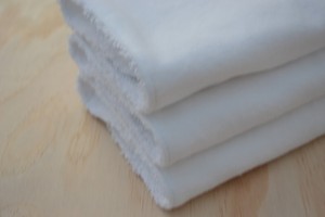 plain white burp cloths