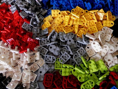 Lotto Lego sistema MM4 ad esempio mattoncini 2X6 alti in vari colori giunti - Foto 13 di 18
