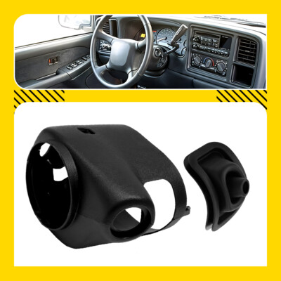 Upper & Lower Steering Column Cover Shroud With Shifter Boot – Replacement For Chevy Blazer S10 Silverado GMC Cadillac 1998-2002
