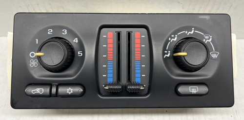 *REBUILT* WHITE LED 02-09 TRAILBLAZER ENVOY ASCENDER MANUAL AC CONTROL - Picture 2 of 4