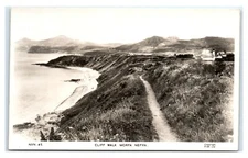 Postcard Cliff Walk, Morfa Nevin UK RPPC L23