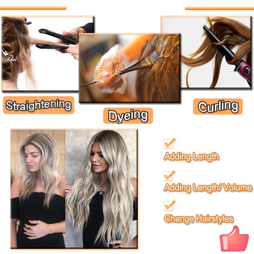 THICK 150g Wavy Tape In Human Hair Extensions Skin Weft Remy Full Head Virgin US - Picture 9 of 44