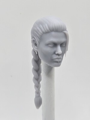 3d Printed TOMB EXPLORER  LARA  RAIDER HEAD 1:12 6'' Classified Legends SCALE