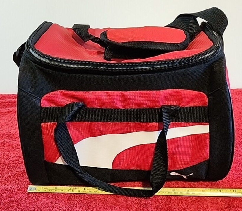 Puma Deluxe Insulated Tote Lunch Bag Gym Red Duffel | eBay