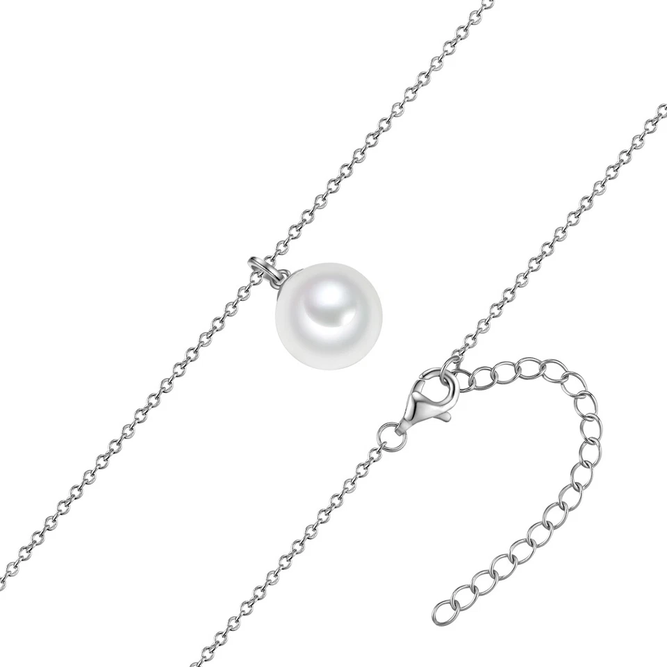 Rafaela Donata Damen Halskette aus Sterling Silber mit Muschelkernperle in 42,0 - Bild 3 von 4