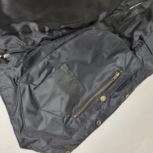 Xelement Mens Black Side Lace Leather Concealed Carry Motorcycle Vest Snap Med - Picture 5 of 8
