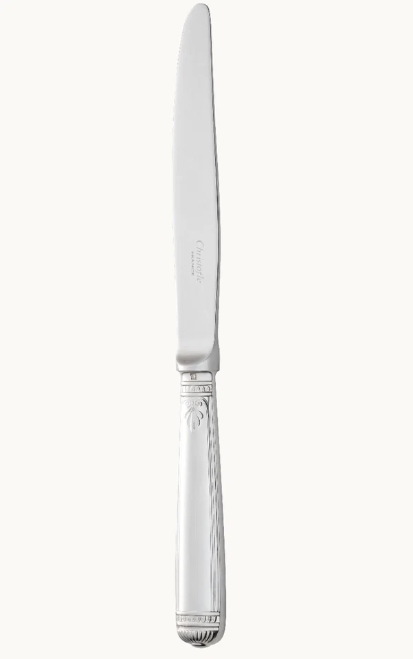 CUCHILLO DE CENA CHAPADO EN PLATA CHRISTOFLE CUBIERTOS MALMAISON 00018025 120G FRANCIA NUEVO Foto 3 de 4