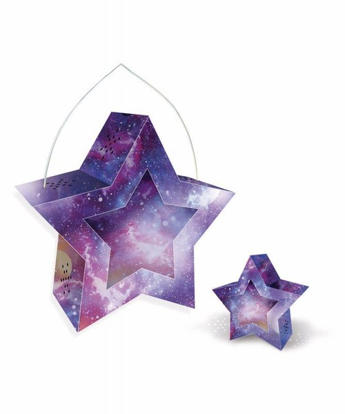 Ursus Laternen Bastelset Twinkle Star Stern Galaxie St Martin Umzug Lampion Deko-image