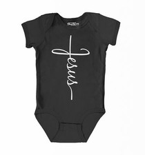 Jesus Cross Baby Bodysuit Christian Religious Faith Bless Infant Cotton Romper
