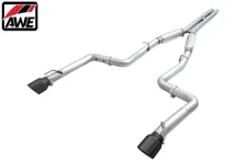 AWE Track Edition Cat-Back Exhaust w/ Blk Tips For 2017-2023 Dodge Charger 5.7L