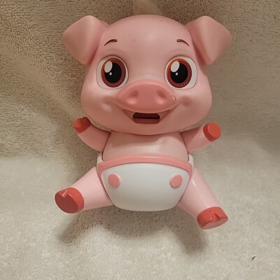 Munchkinz Interactive pet - Pig Used Working Missing Food 5.5''Tall Pink