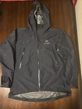 Arc'teryx Alpha SL Jacket Mens XL Black Hooded Gore-Tex Paclite RARE japan model