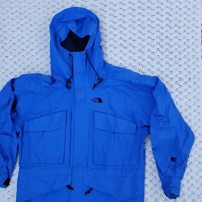 Vtg The North Face TNF Mens Gore-Tex Mountain Hiking Full Zip Jacket Parka Large