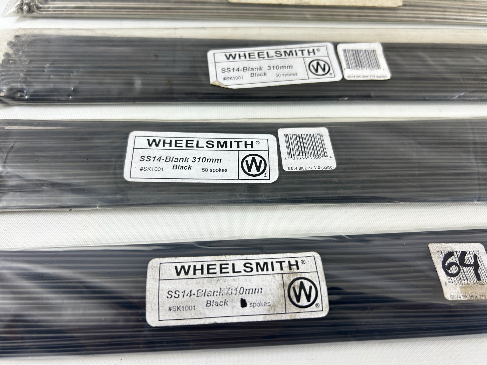 Wheelsmith SS14 310mm Blank Spokes Nipples Bicycle Bike MTB Touring BMX Lot 250