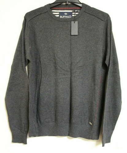 Buffalo David Bitton Men's Wool Blend Faded Black Acres Sweater Size XL