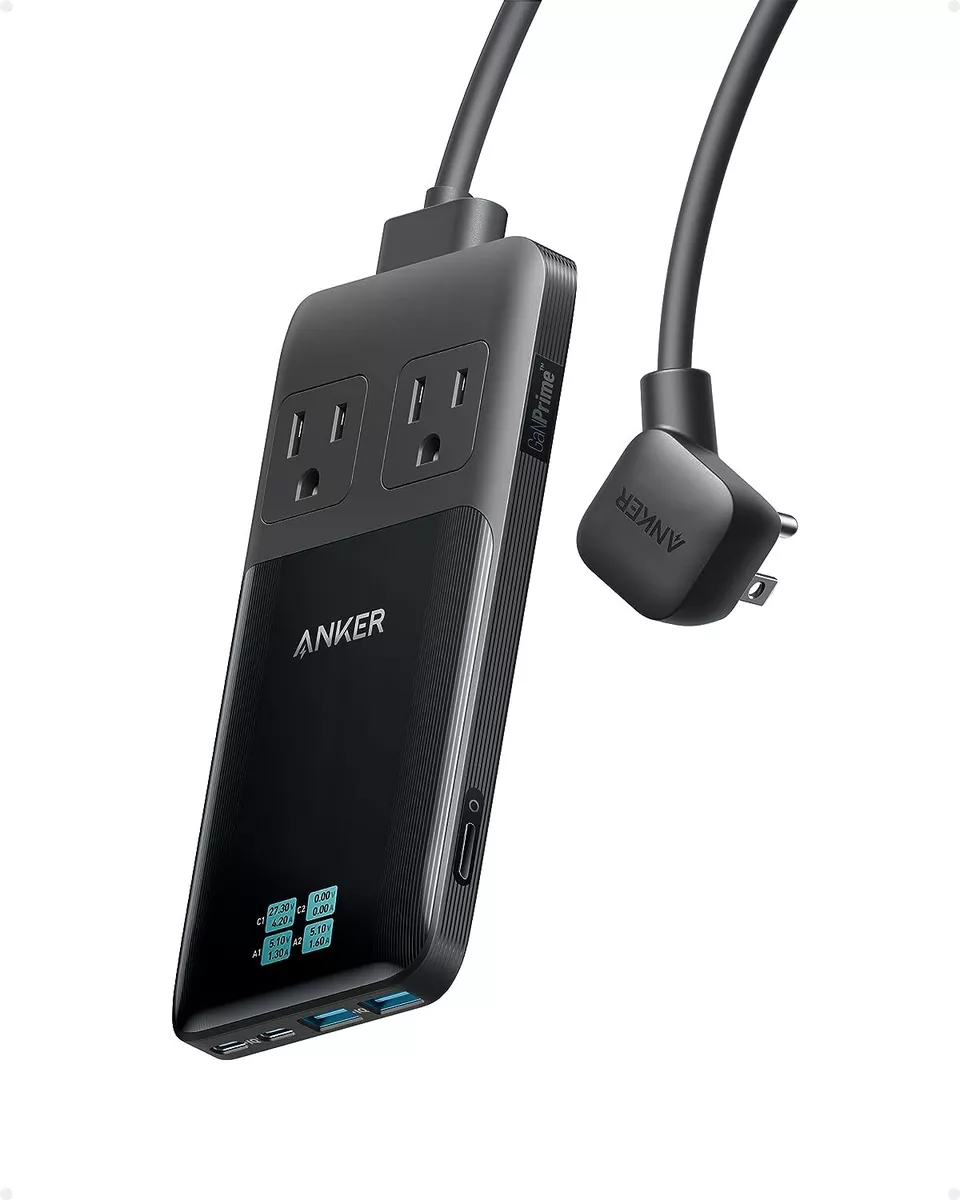 Anker Prime 6-in-1 USB C Charging Station 140W Power Strip 5ft