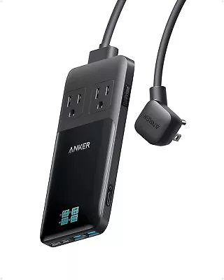 Anker Prime 6-in-1 USB C Charging Station 140W Power Strip 5ft Detachable Cord