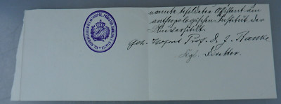 Autograph Johannes Ranke Mediziner Physiologe und Anthropologe um 1900 (108995)