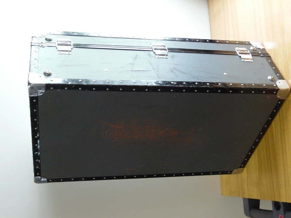 Baúl vaporero Kowa vintage era guerra coreana armario militar japonés con llave Foto 3 de 4