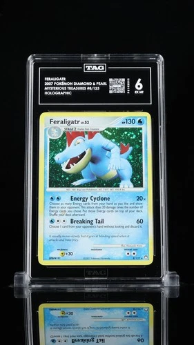 Feraligatr 8/123 Holo Mysterious Treasures Pokemon Tag 6 EX Mt