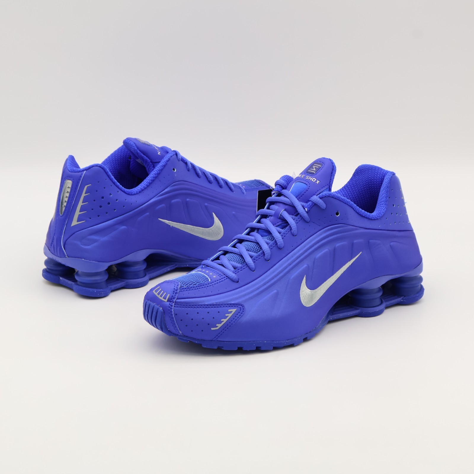 HJ7303-445 Nike Women's Shox R4 Racer Blue and Metallic Silver (Women's ...