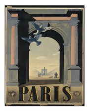 Vintage Paris Wandkunst Elegante urbane Szenendekoration Urbane Szene