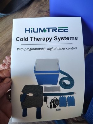 Hiumtree 9QT Cold Therapy System Knee Post-Surgery Cooler Pump Digital Timer New