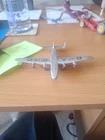 DINKY 70A AVRO YORK AIRLINER G-AGJC SILVER WITH RED PROPELLERS VINTAGE 1946-49
