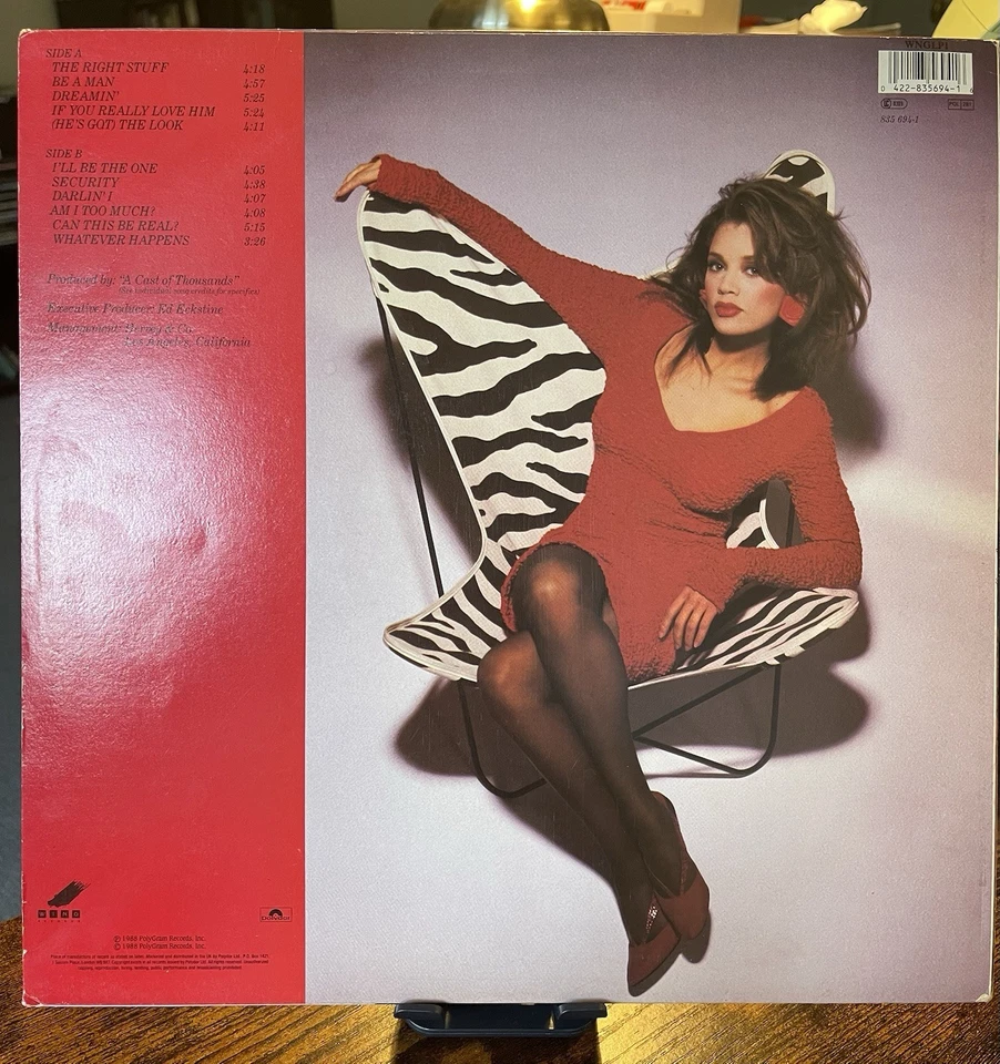 Vanessa Williams - The Right Stuff Album Vinyl LP Foto 2 de 4