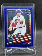 Ryan McPherson 2026 Panini USA Stars & Stripes Prizm BLUE 100/299 Card #12