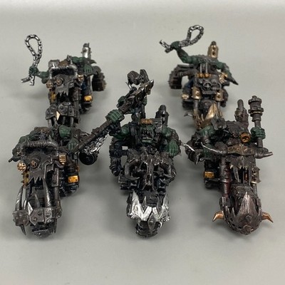 5 ORK WARBIKES WARHAMMER 40K ORKS MOB GAMES WORKSHOP SQUADRON