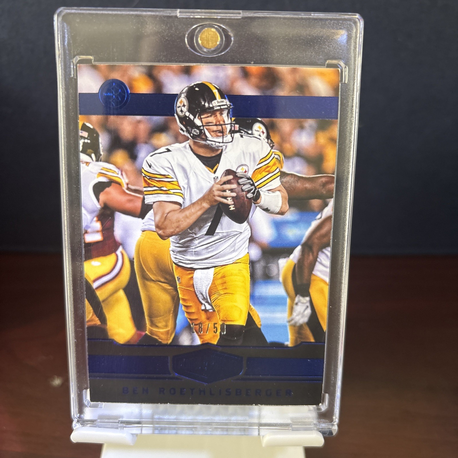 2016 Panini Plates & Patches - Ben Roethlisberger #80 Blue /50
