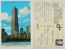 John Hancock Center Chicago IL Skyscrapers Cityscape Lakefront Postcard c.1970s