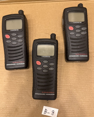 Lot Of 3 Standard Horizon Submersible VHF Transceiver HX260S Same As Pictures