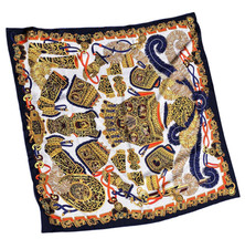 Hermes Sous L'Egide de Mars Silk Multicolor Scarf Pierre Marie Carr 90 35"