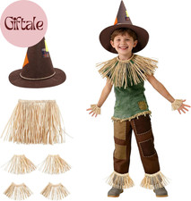 Scarecrow Costume Accessories Set with Hat for Kids