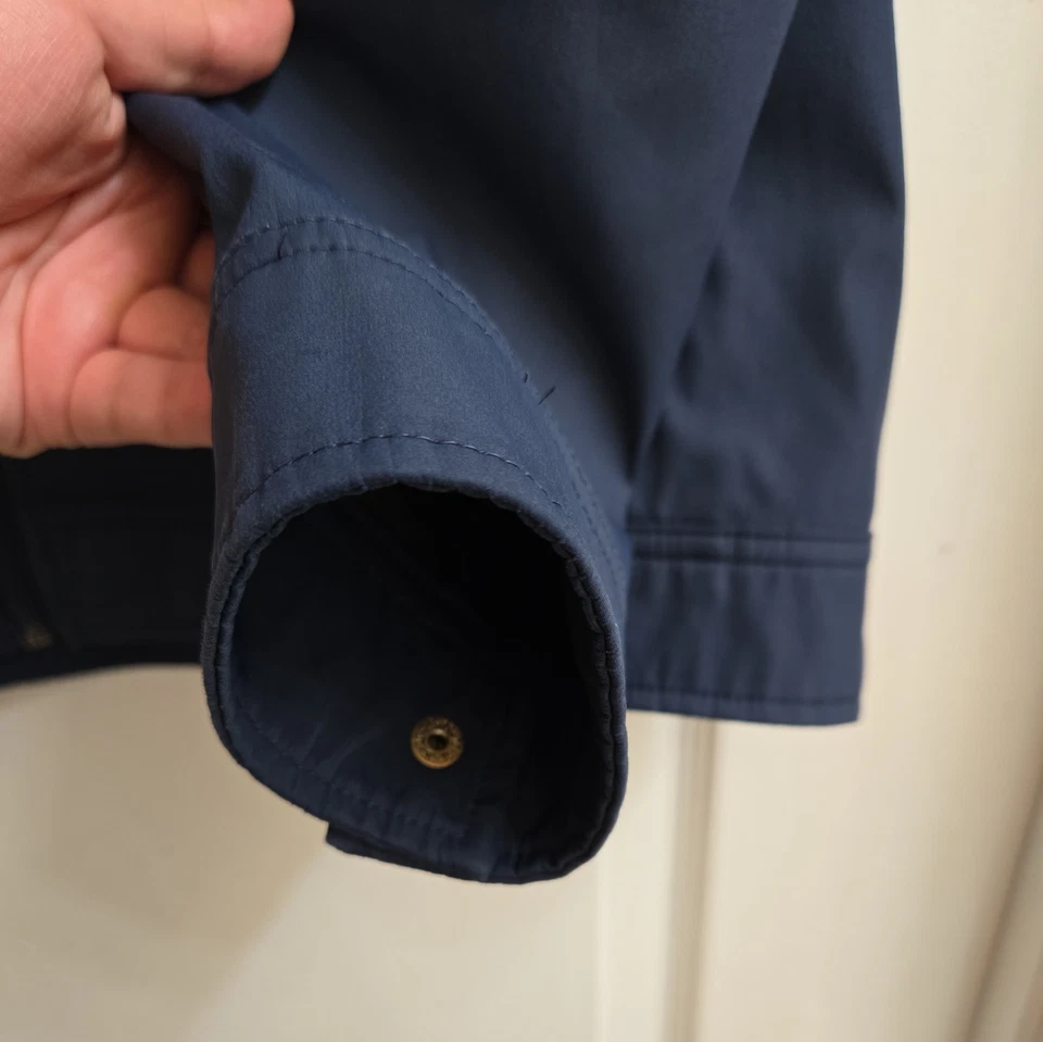 Chaqueta mediana Haggar para hombre azul marino abrigo vintage primavera/verano Foto 3 de 4