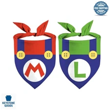 Funny Gamers Dog Bandanas – Adjustable Triangle Scarves for Christmas & New