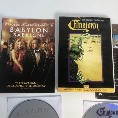1974 Chinatown  /  2022 Babylon  DVD's Double Feature *NoCase*