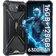 OUKITEL G3 Rugged Smartphone Unlocked 16GB+128GB/1TB TF 6" HD Display IP68/IP69K